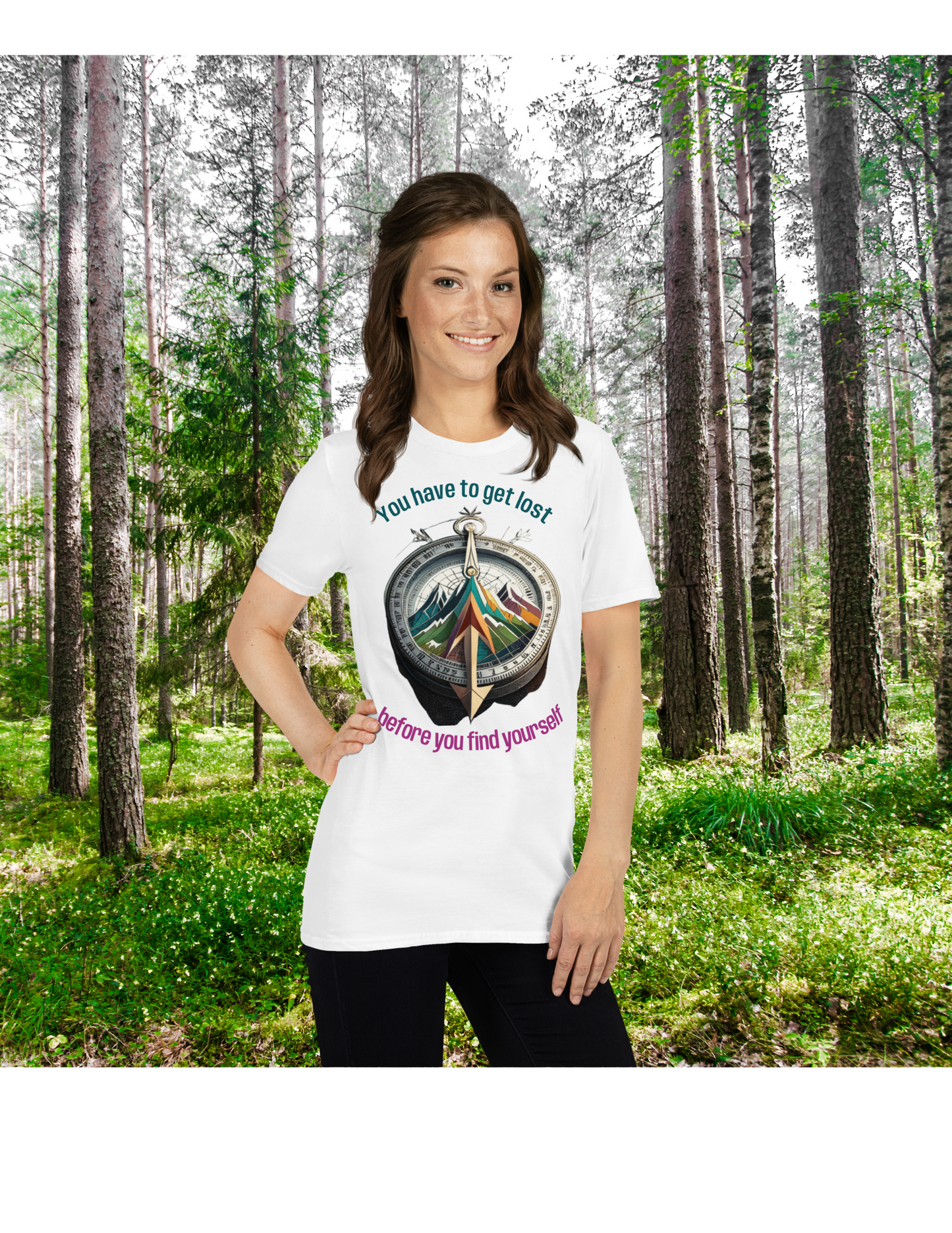 *Get Lost & Find Yourself Tee, Hiking Outdoors T-Shirt