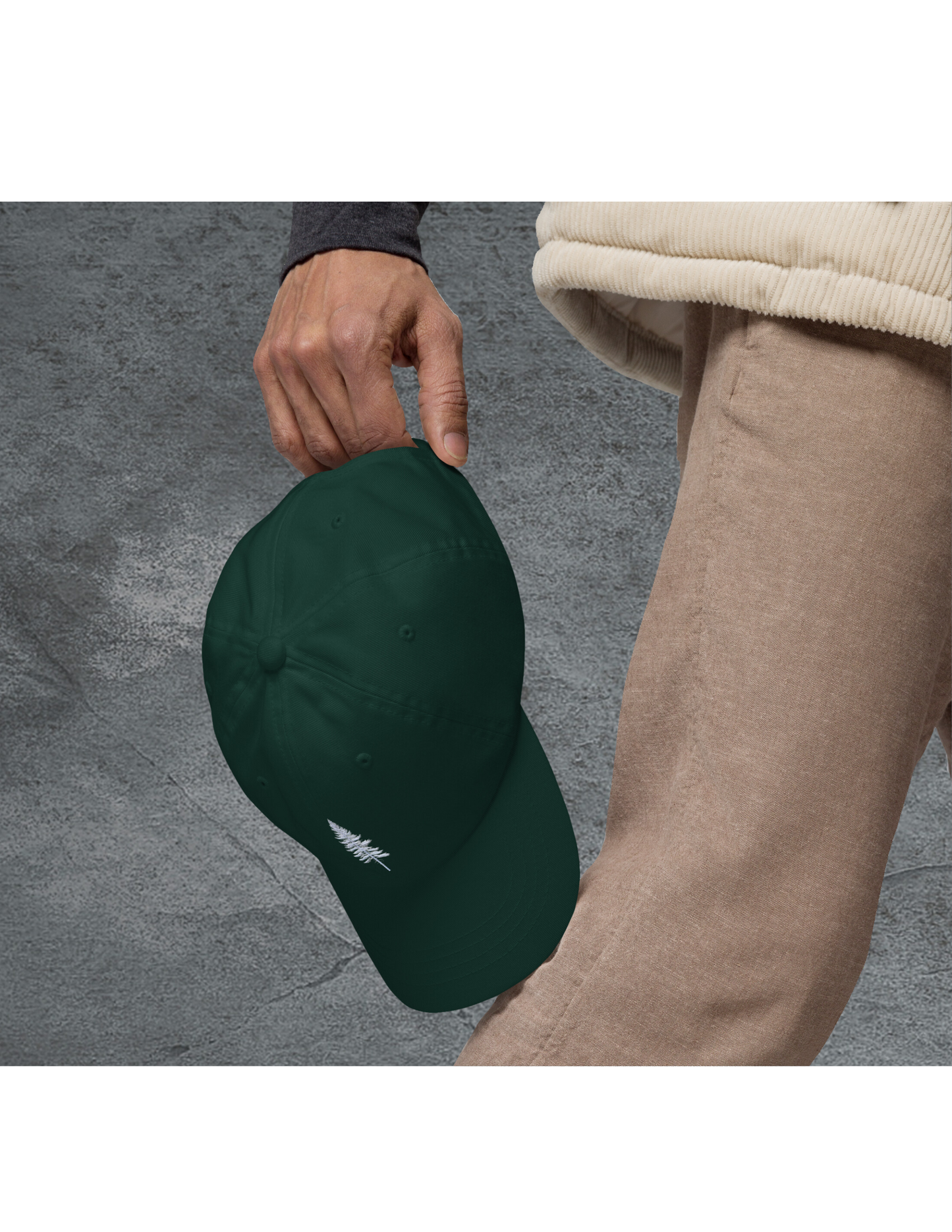 *Embroidered Pine Tree Dad Hat, Hiking Outdoors Cap