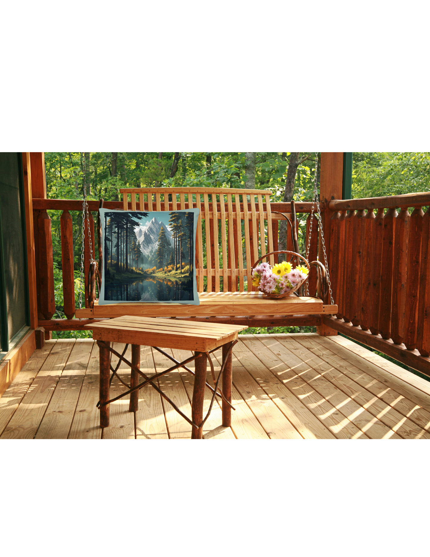 *Beautiful Mountain Pillow, Rustic Outdoors Home Decor