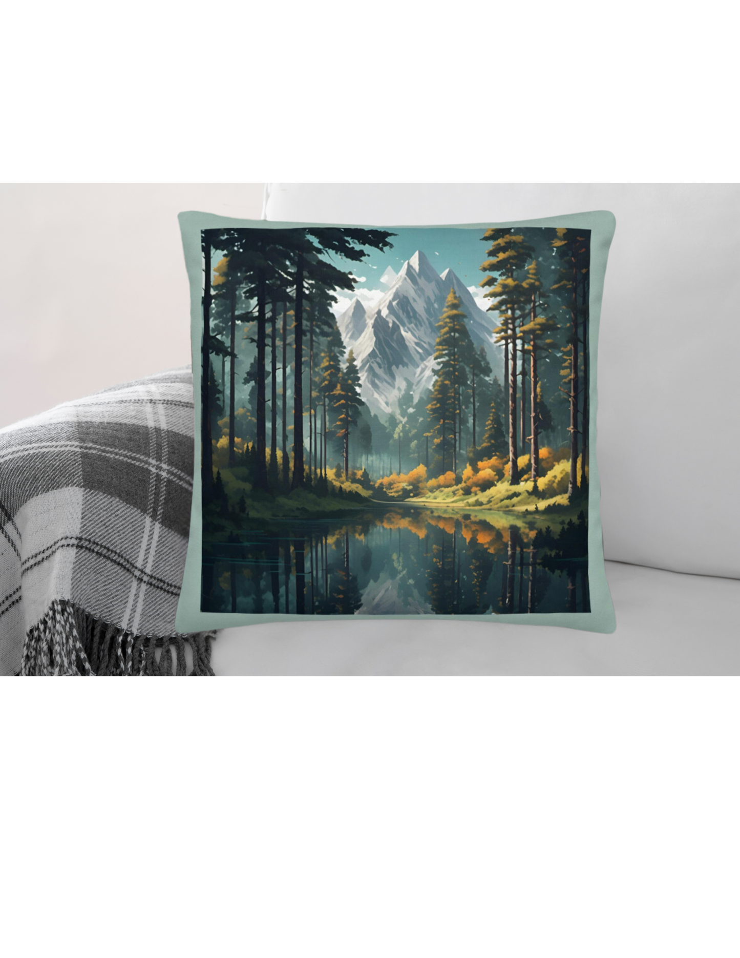 *Beautiful Mountain Pillow, Rustic Outdoors Home Decor