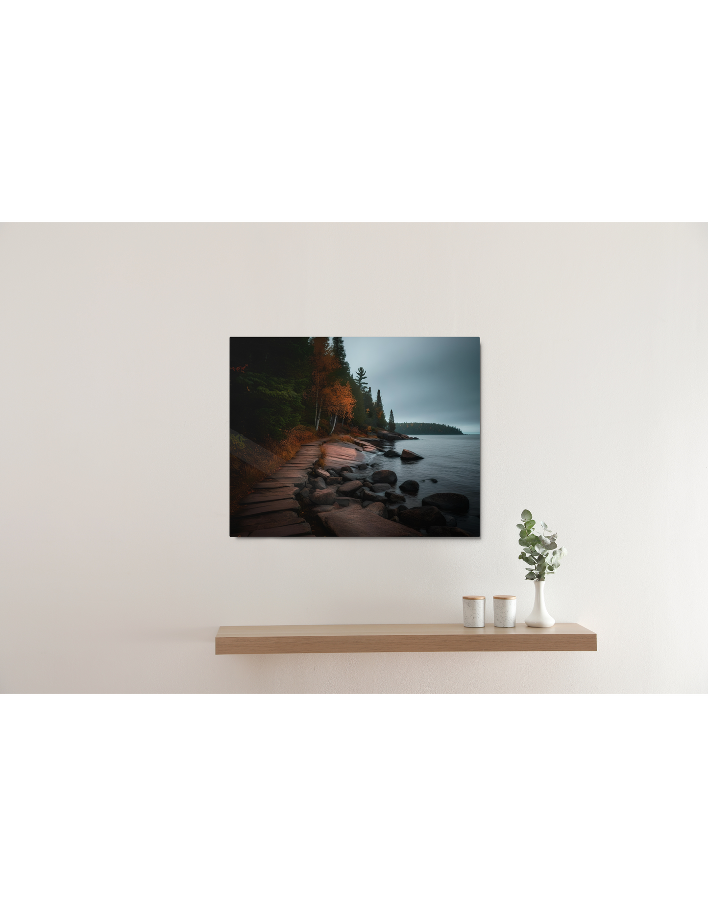*Tranquil Lake Shore Metal Wall Decor, Beautiful Nautical Artwork