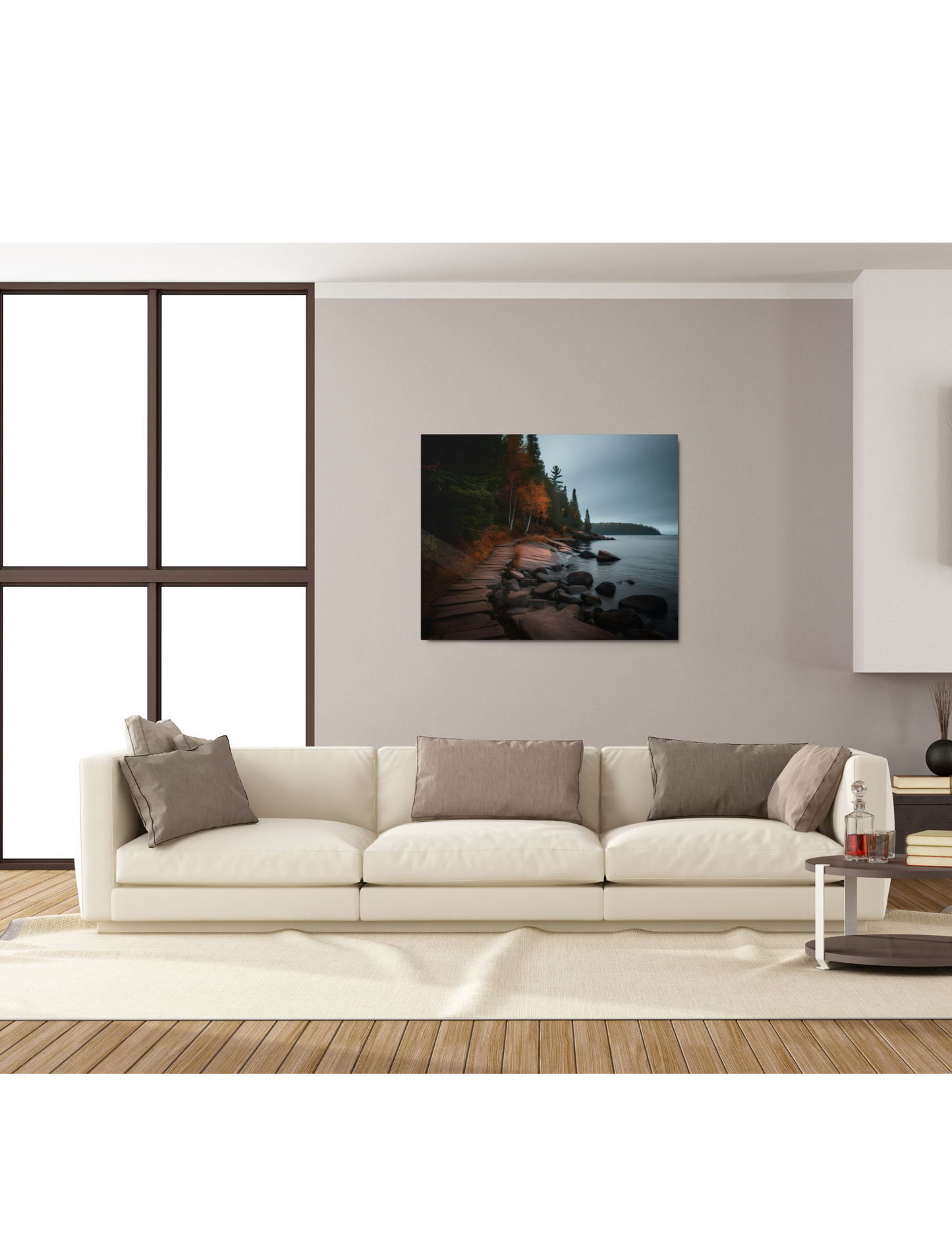*Tranquil Lake Shore Metal Wall Decor, Beautiful Nautical Artwork
