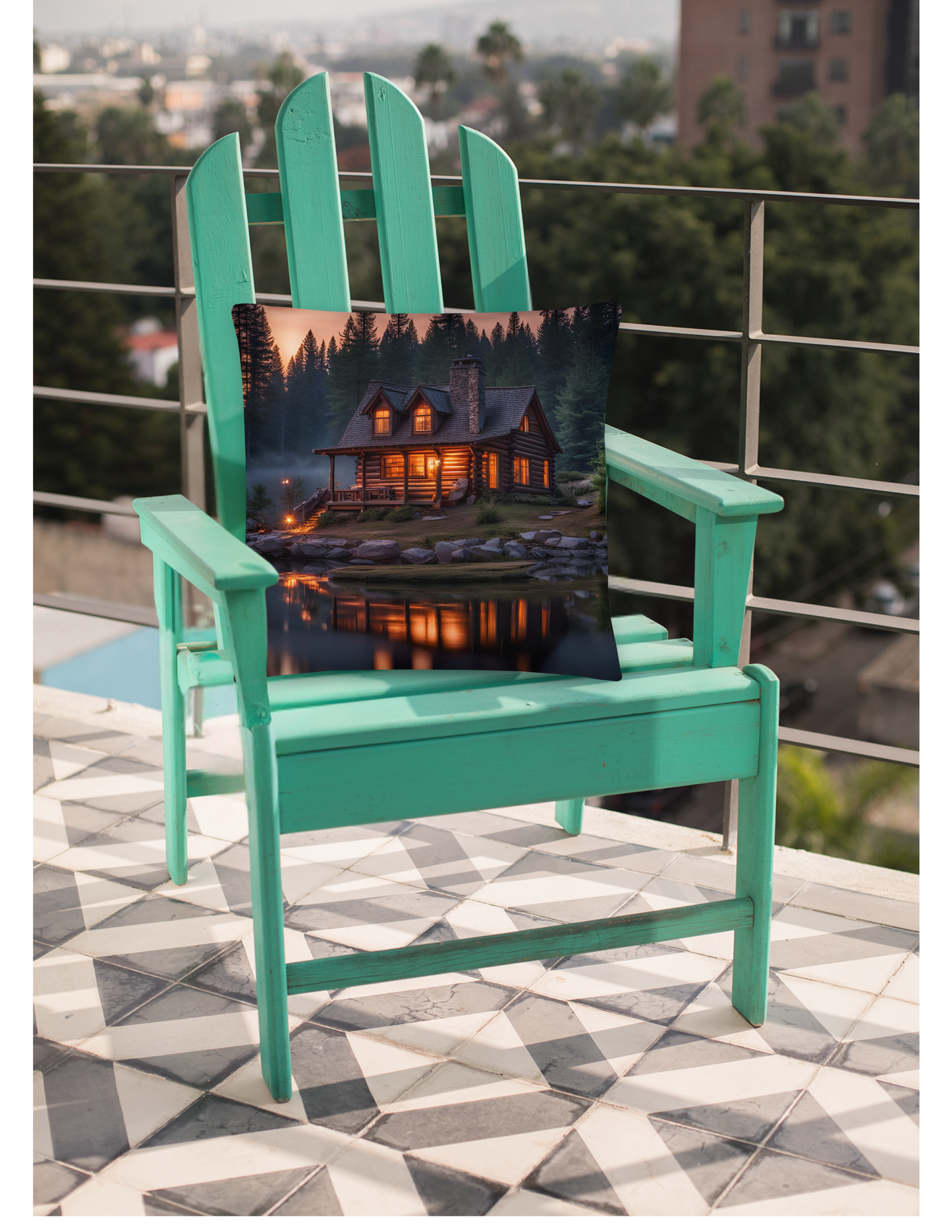 *Cabin in the Woods Accent Pillow, Wilderness Inspired Lodge Home Decor