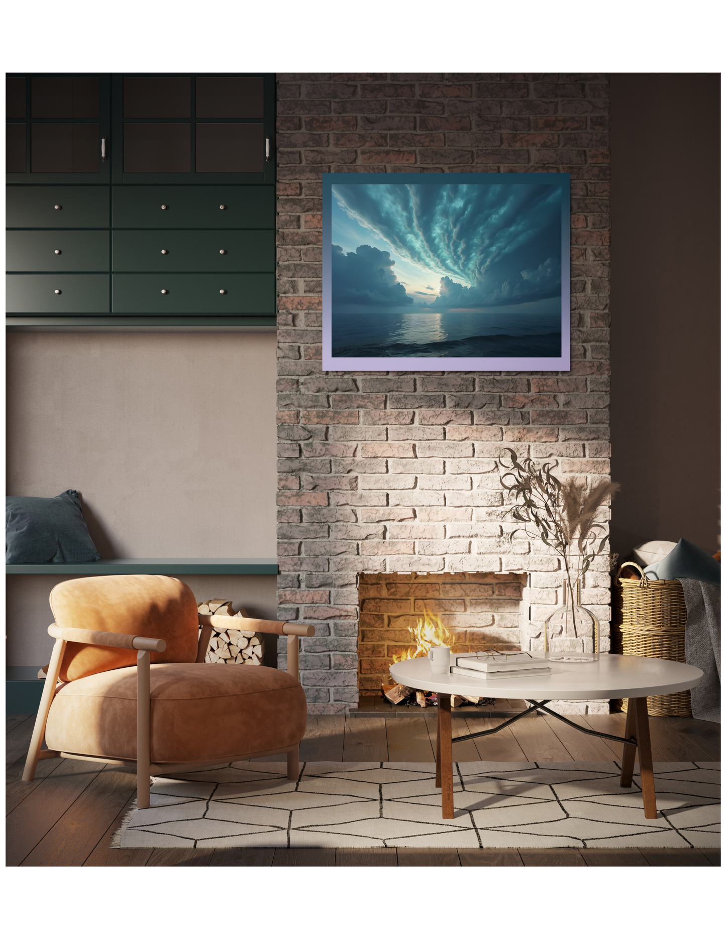 Beautiful Lake Metal Wall Art Decor