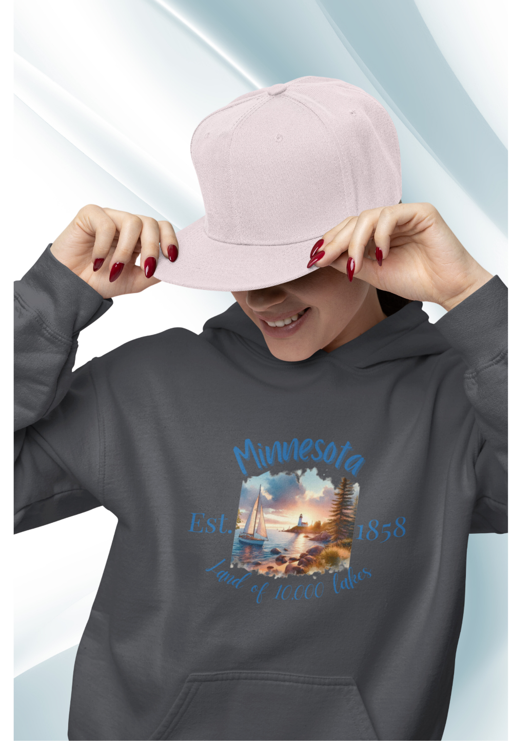 Minnesota Hoodie, Home of 10,000 Lakes