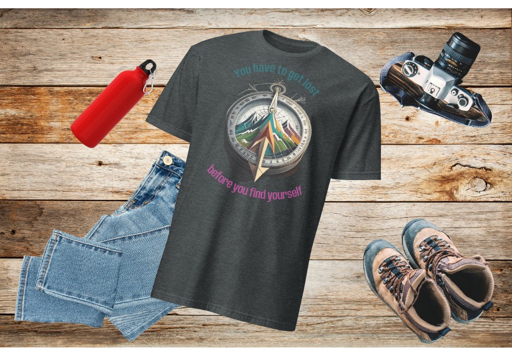 *Get Lost & Find Yourself Tee, Hiking Outdoors T-Shirt
