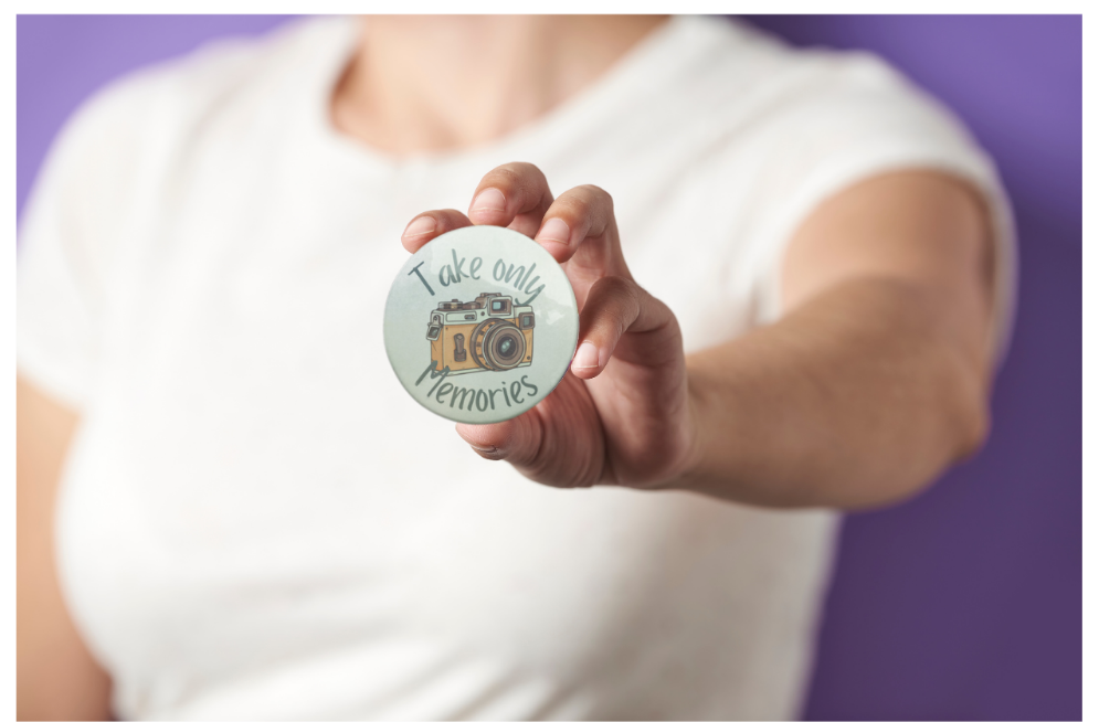 Inspirational Hiking Buttons - Set of 5