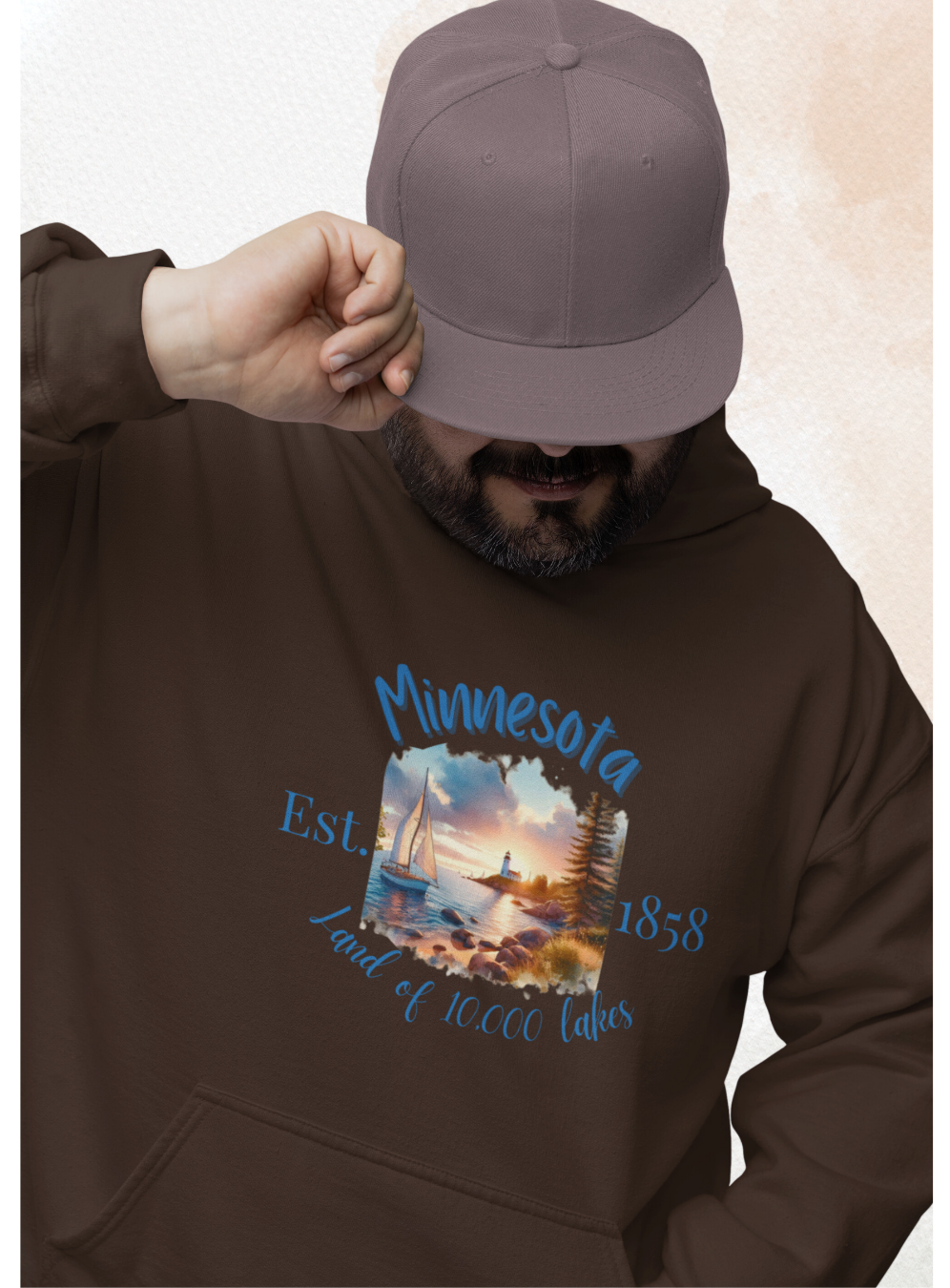 Minnesota Hoodie, Home of 10,000 Lakes