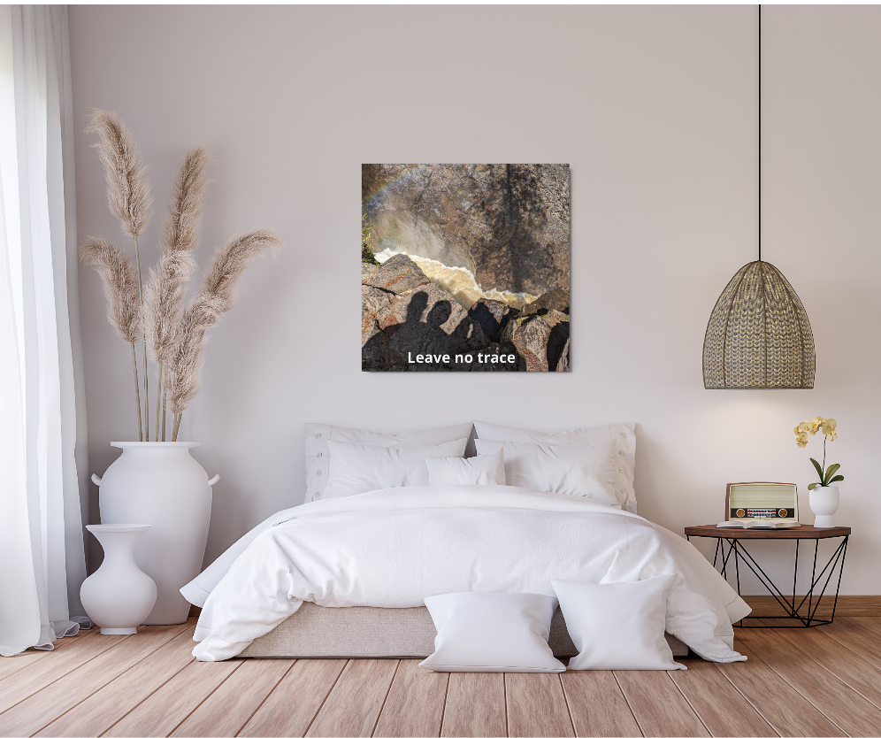 Abstract Nature Metal Art Print - Leave No Trace