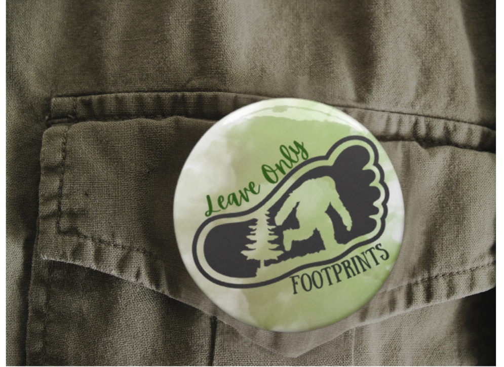 Inspirational Hiking Buttons - Set of 5