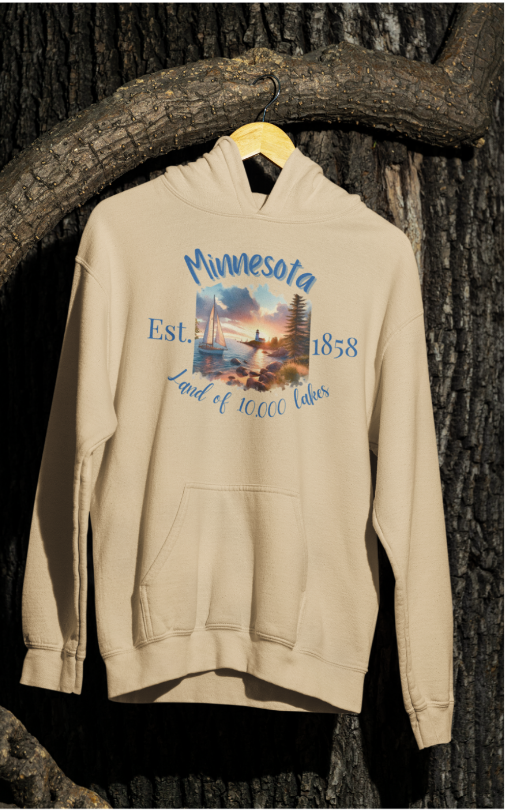 Minnesota Hoodie, Home of 10,000 Lakes