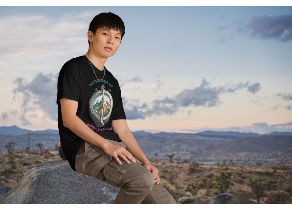 *Get Lost & Find Yourself Tee, Hiking Outdoors T-Shirt