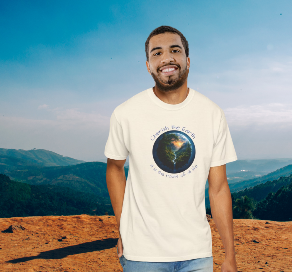 Earth Love T-Shirt, Eco-Friendly Tee, Nature Lover Gift, Cherish the Planet Shirt, Save our World Apparel