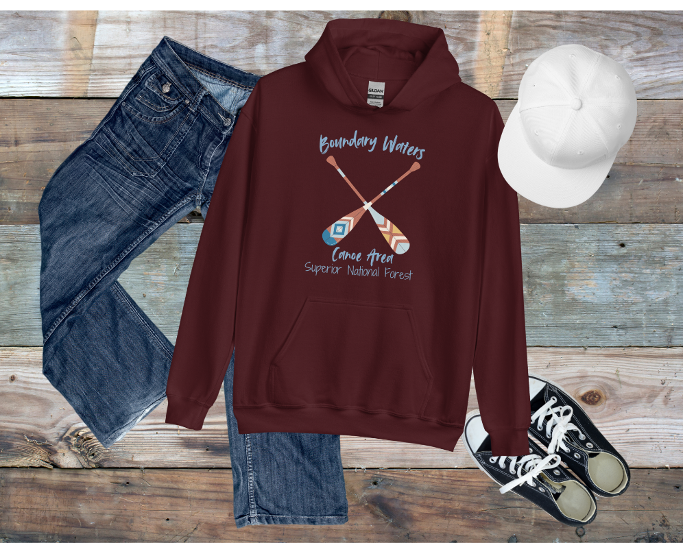 Boundary Waters Hoodie, Minnesota Northshore Sweatshirt