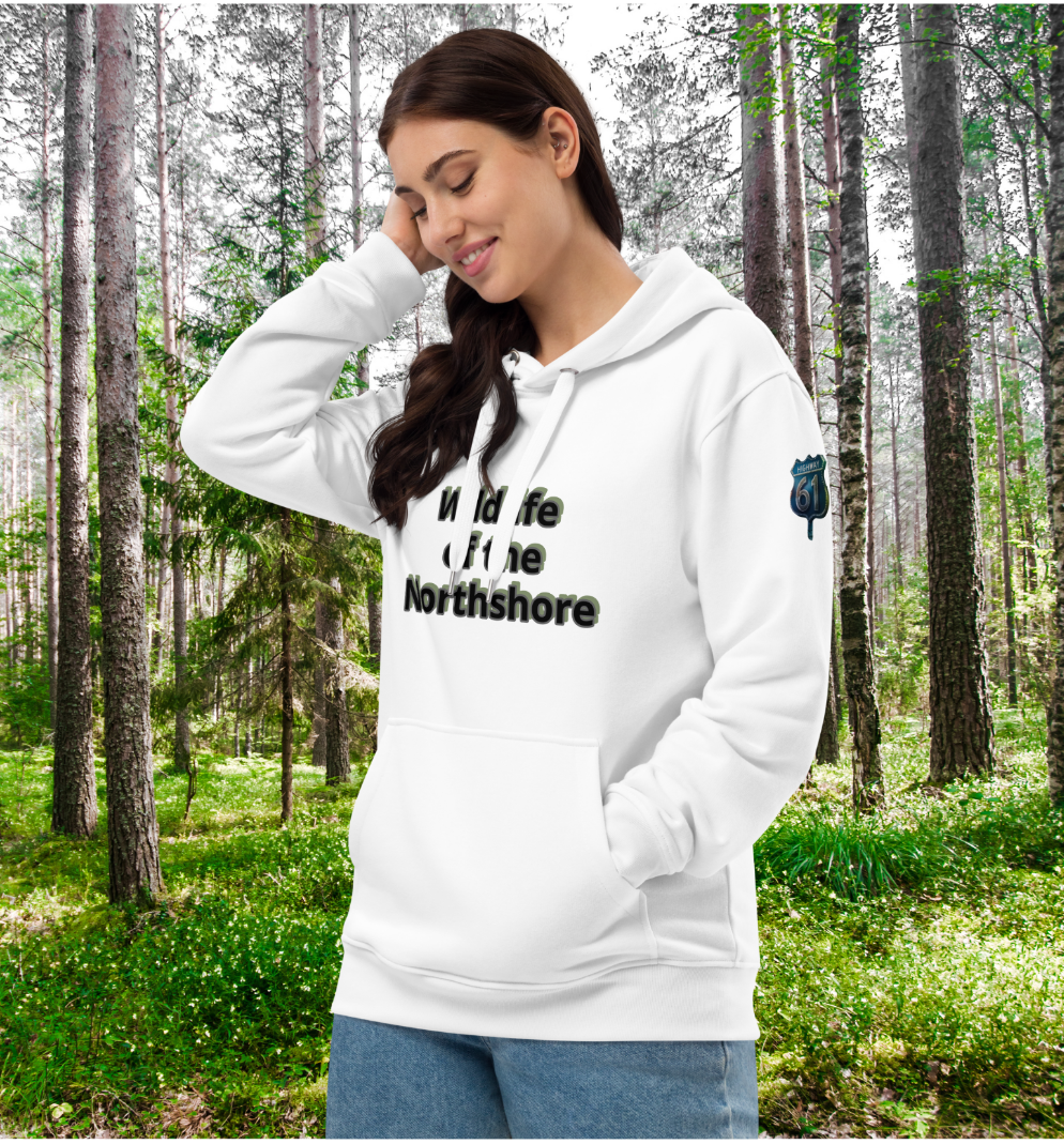 Organic Minnesota Mosquito Hoodie, Northshore Wildlife