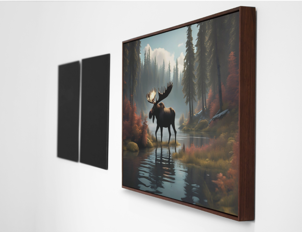 Beautiful Moose Poster, Wilderness Home Wall Artwork