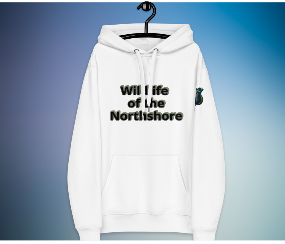 Organic Minnesota Mosquito Hoodie, Northshore Wildlife