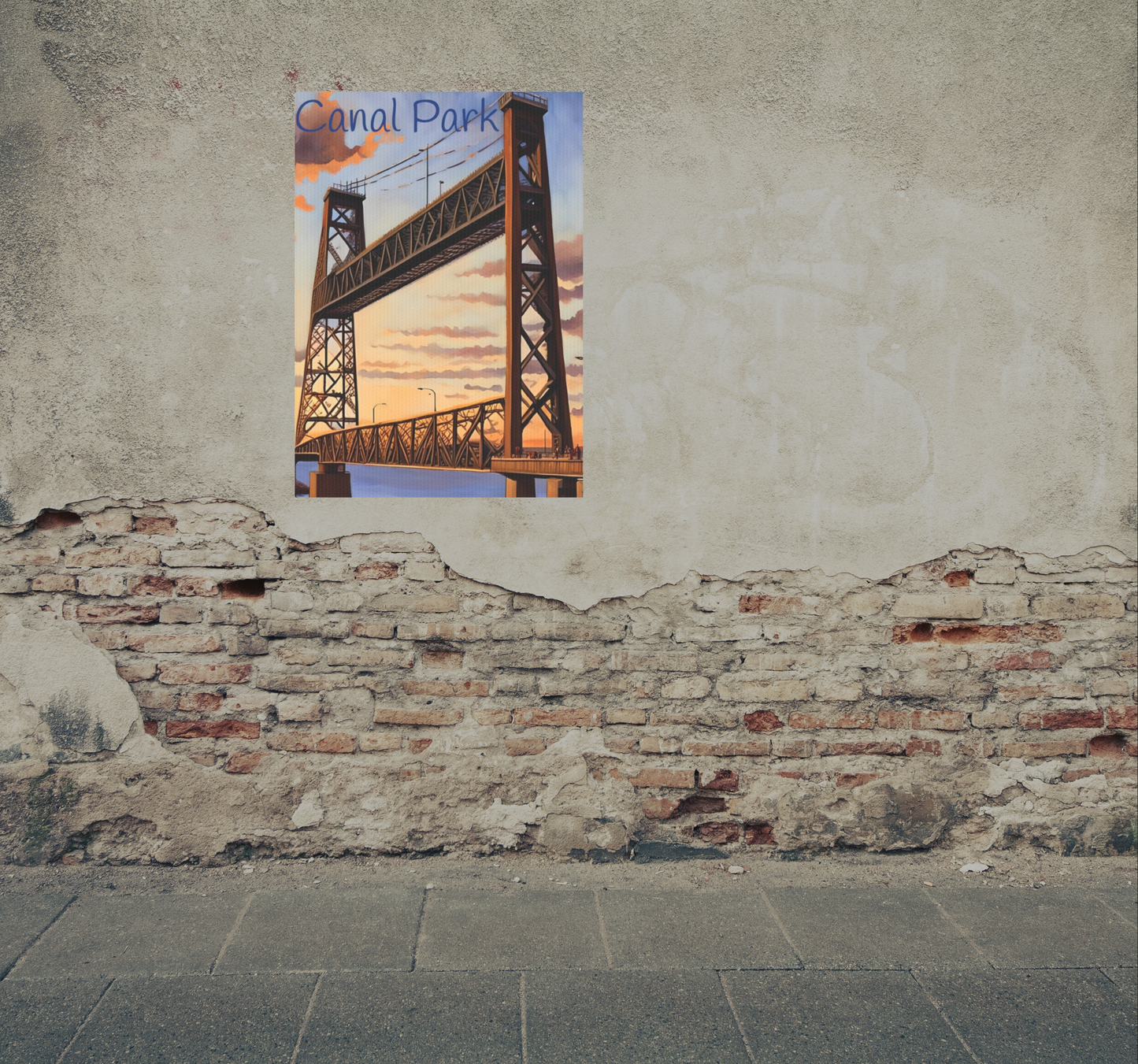 Canal Park Photo Tile, Duluth Minnesota Home Wall Artwork
