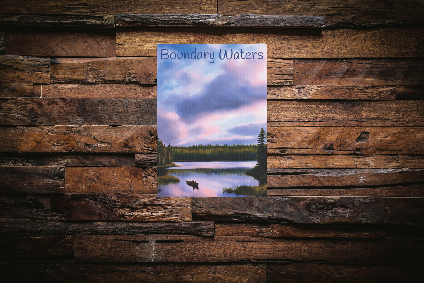 Boundary Water Photo Tile, North Shore Minnesota Canvas