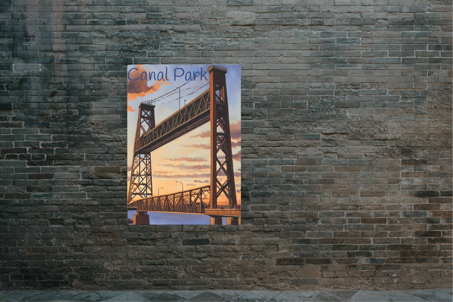 Canal Park Photo Tile, Duluth Minnesota Home Wall Artwork