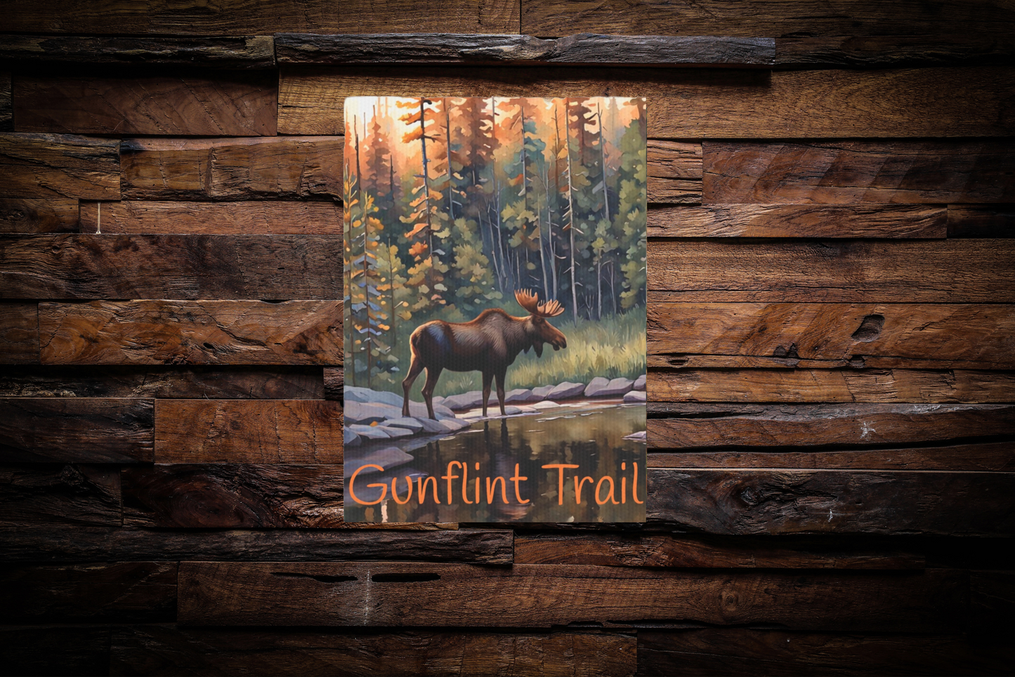 Gunflint Trail Minnesota Photo Tile, North Shore Love Wall Art,