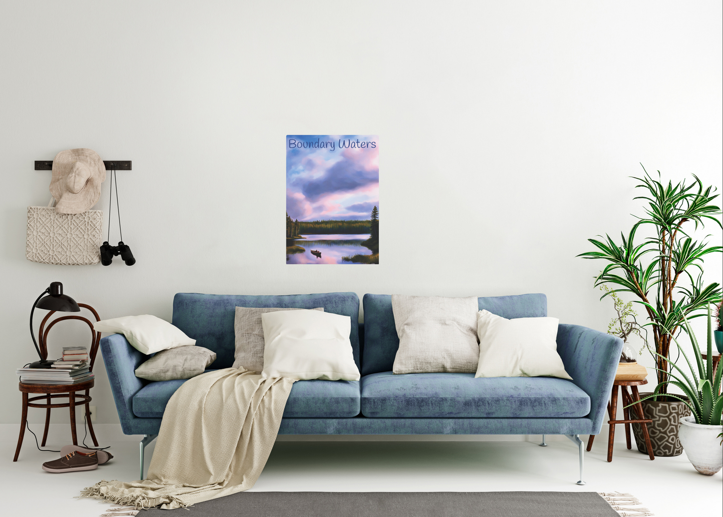Boundary Water Photo Tile, North Shore Minnesota Canvas