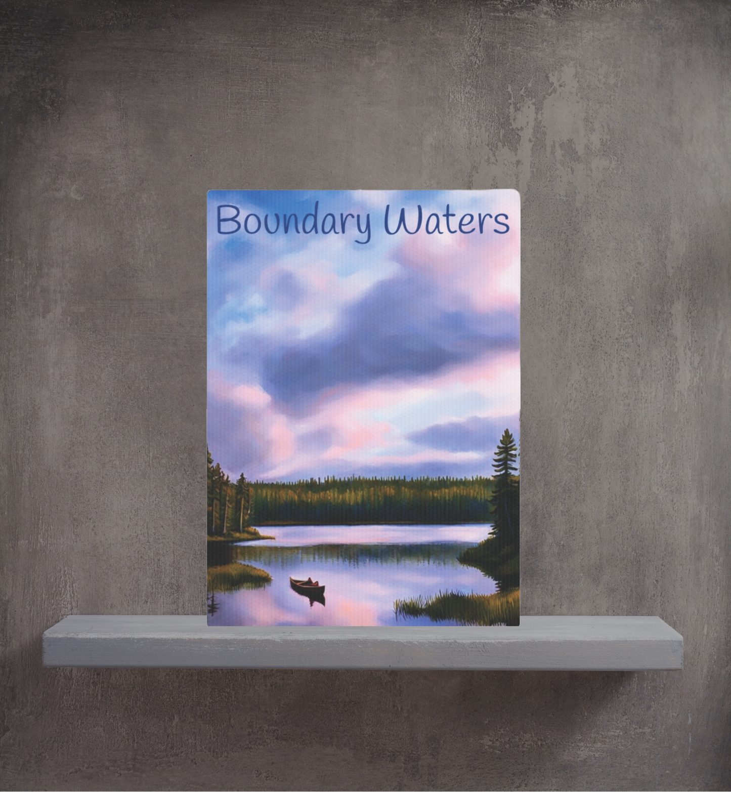 Boundary Water Photo Tile, North Shore Minnesota Canvas