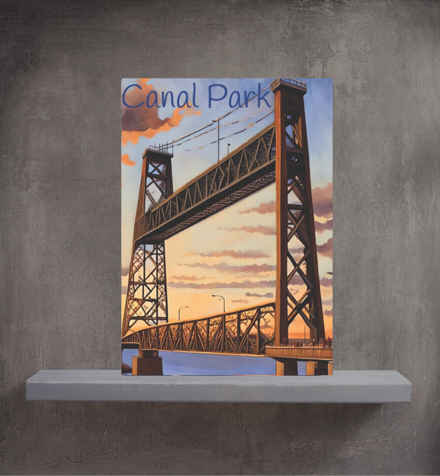 Canal Park Photo Tile, Duluth Minnesota Home Wall Artwork
