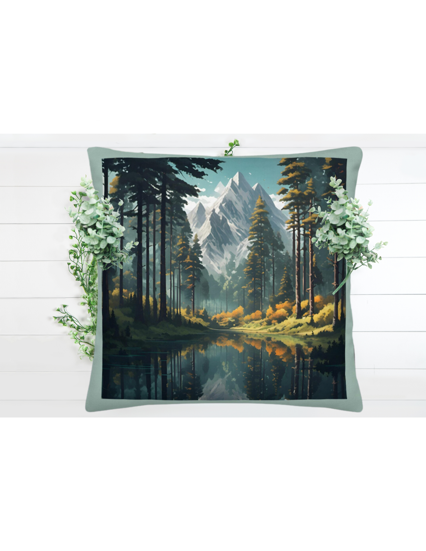 *Beautiful Mountain Pillow, Rustic Outdoors Home Decor