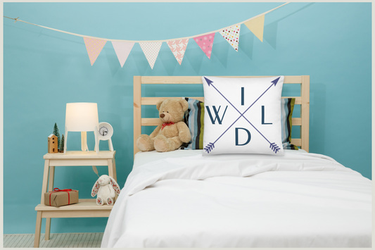 Wild Pillow, Woodland Home Throw, Child Room