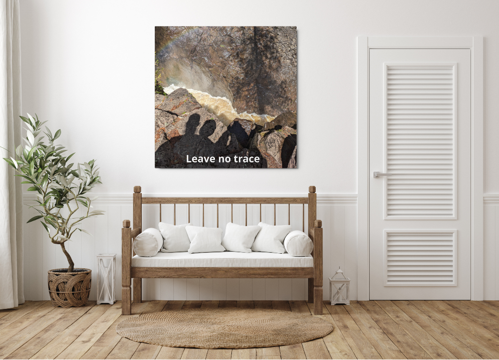 Abstract Nature Metal Art Print - Leave No Trace