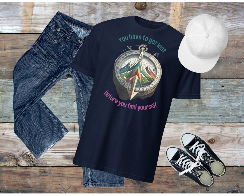 *Get Lost & Find Yourself Tee, Hiking Outdoors T-Shirt