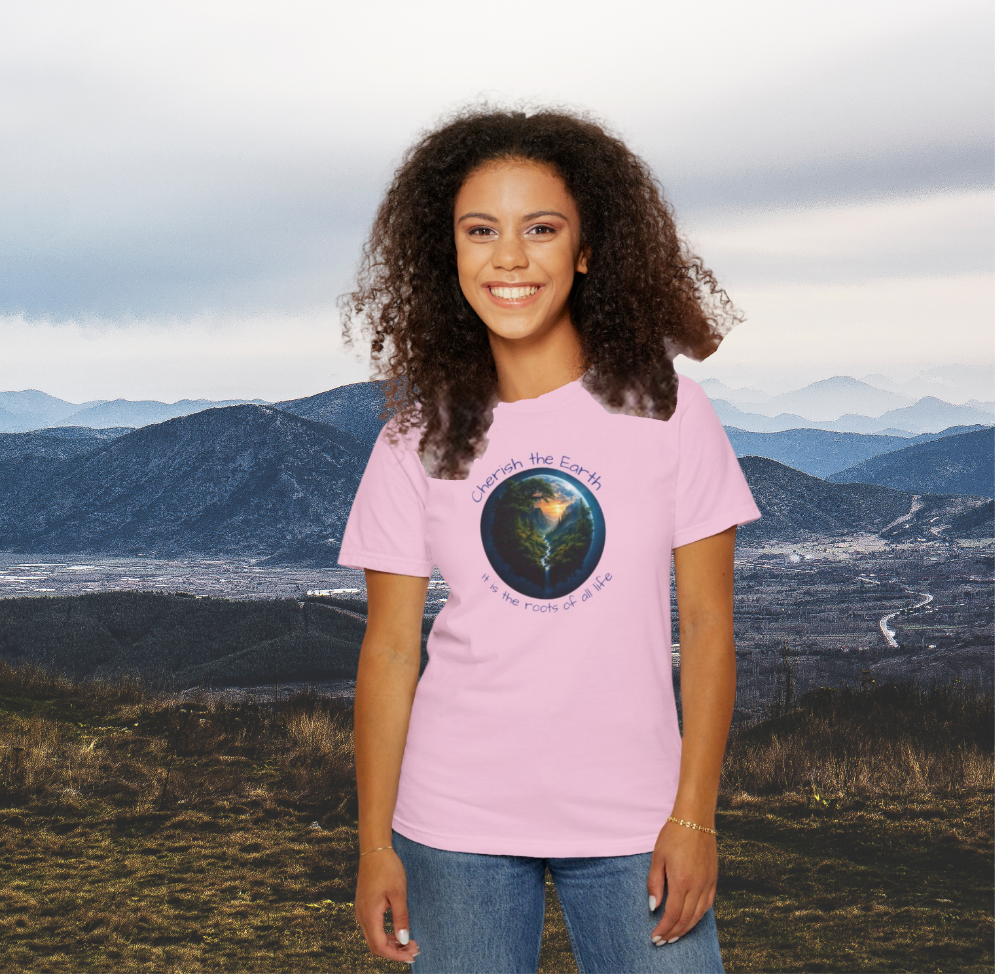 Earth Love T-Shirt, Eco-Friendly Tee, Nature Lover Gift, Cherish the Planet Shirt, Save our World Apparel