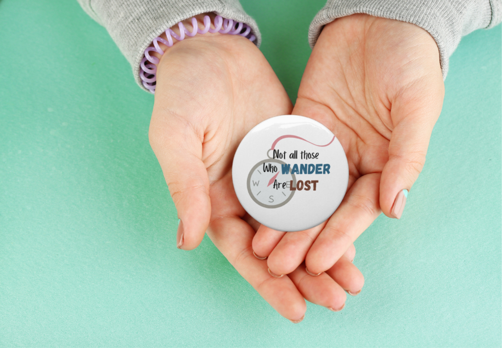 Inspirational Hiking Buttons - Set of 5