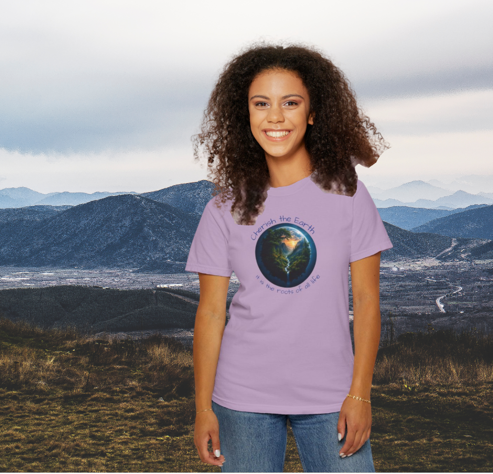 Earth Love T-Shirt, Eco-Friendly Tee, Nature Lover Gift, Cherish the Planet Shirt, Save our World Apparel