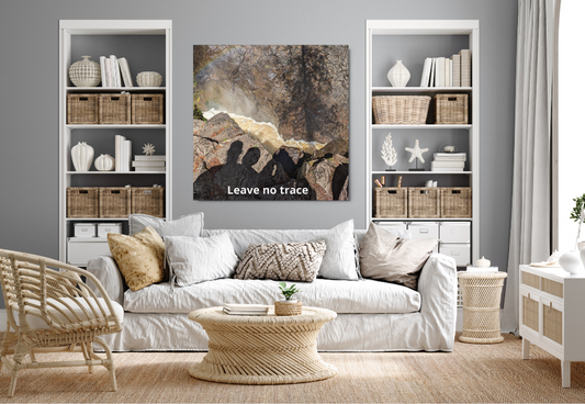 Abstract Nature Metal Art Print - Leave No Trace