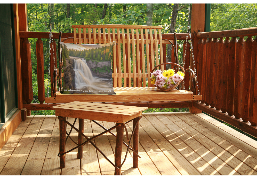 Northern Minnesota Waterfall Pillow, Cabin Lodge Home Decor