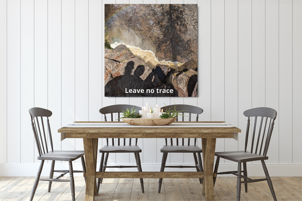 Abstract Nature Metal Art Print - Leave No Trace