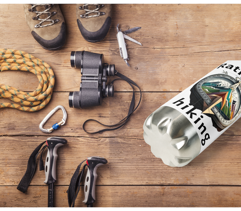 Rather Be Hiking Stainless Steel Water Bottle, Outdoor Hydration Flask