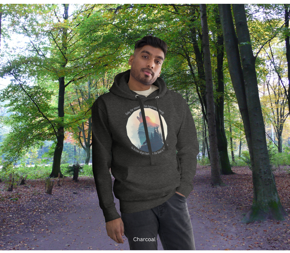 Inspirational Wolf Hoodie, Nature Outdoor Lover Sweatshirt