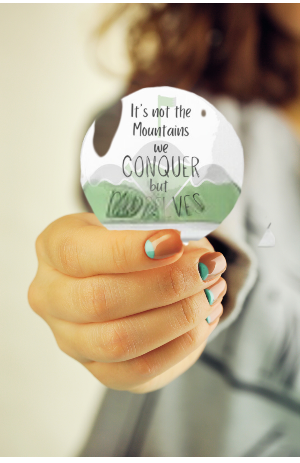 Inspirational Hiking Buttons - Set of 5