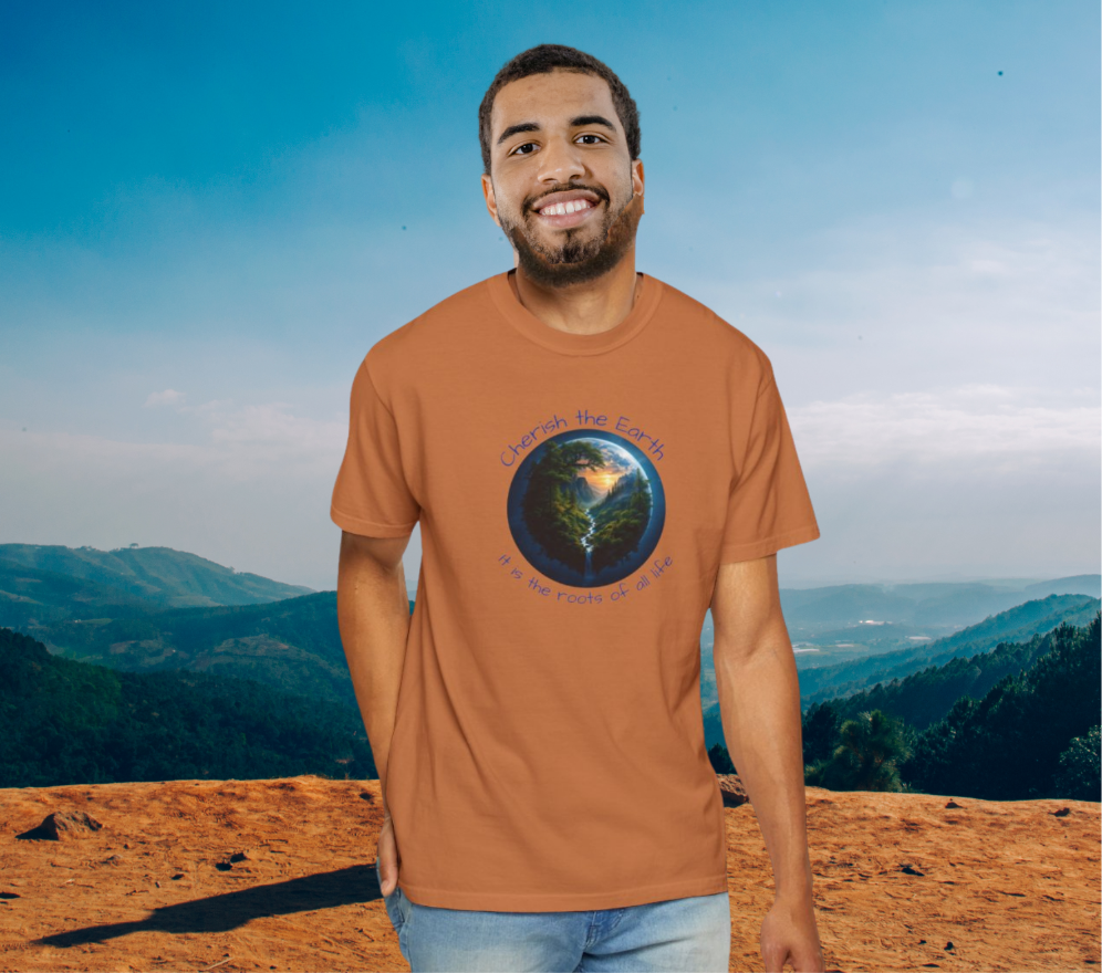 Earth Love T-Shirt, Eco-Friendly Tee, Nature Lover Gift, Cherish the Planet Shirt, Save our World Apparel