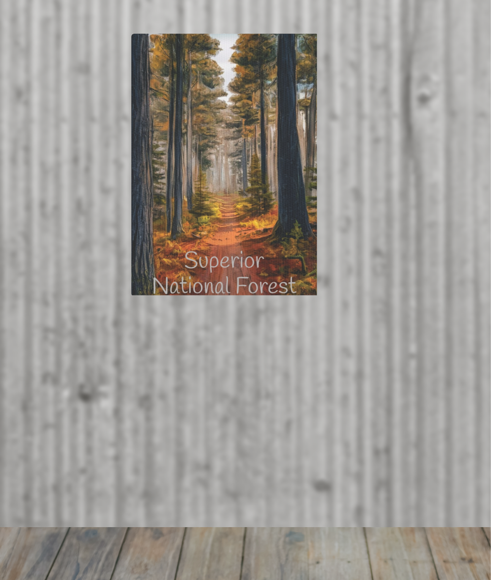 Superior National Forest Photo Tile, North Shore Minnesota Love