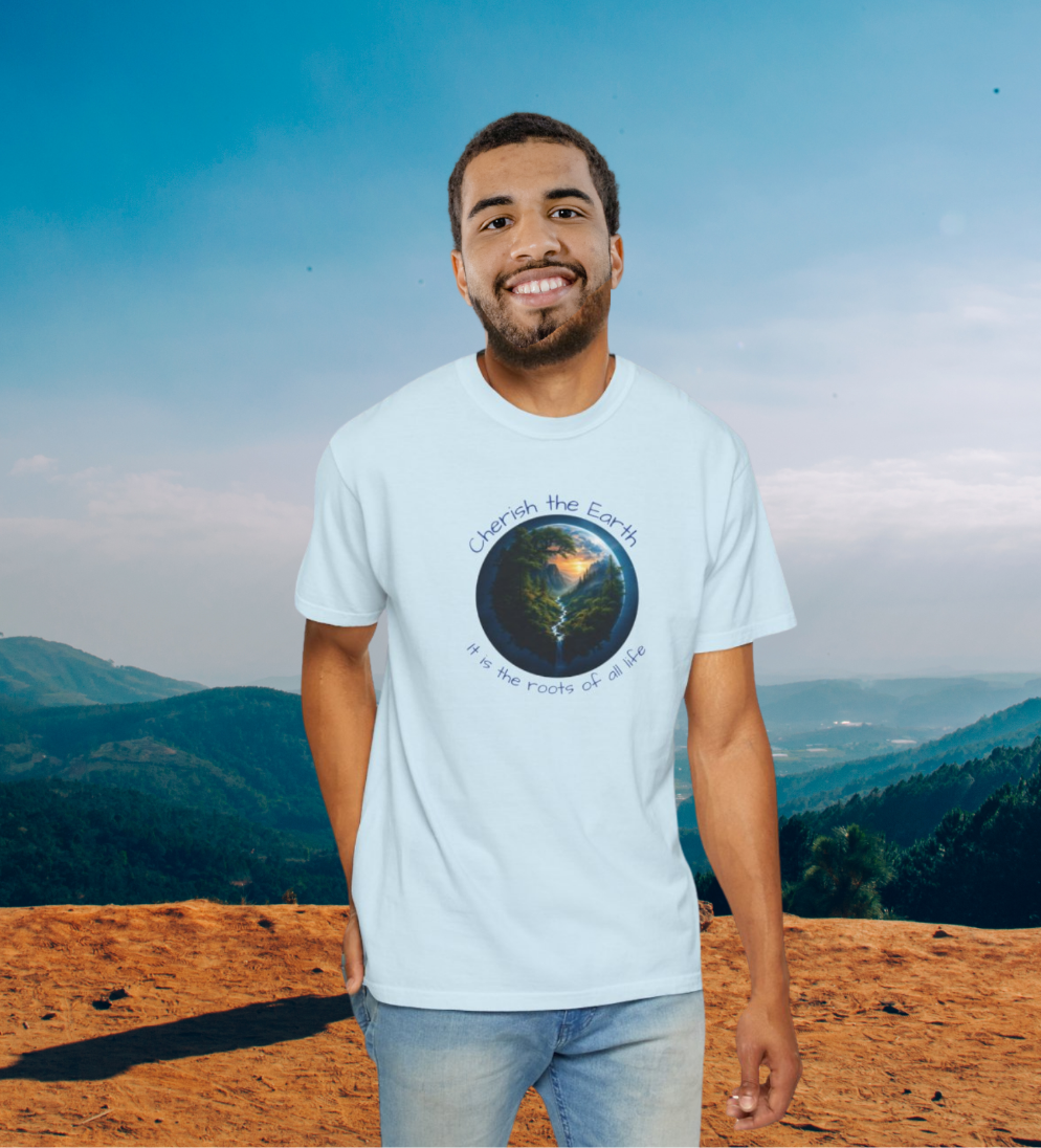 Earth Love T-Shirt, Eco-Friendly Tee, Nature Lover Gift, Cherish the Planet Shirt, Save our World Apparel