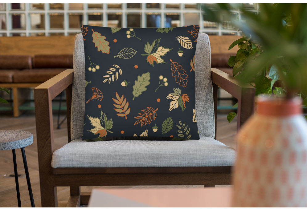 Bear in the Forest Throw Pillow, Rustic Wilderness Home Decor