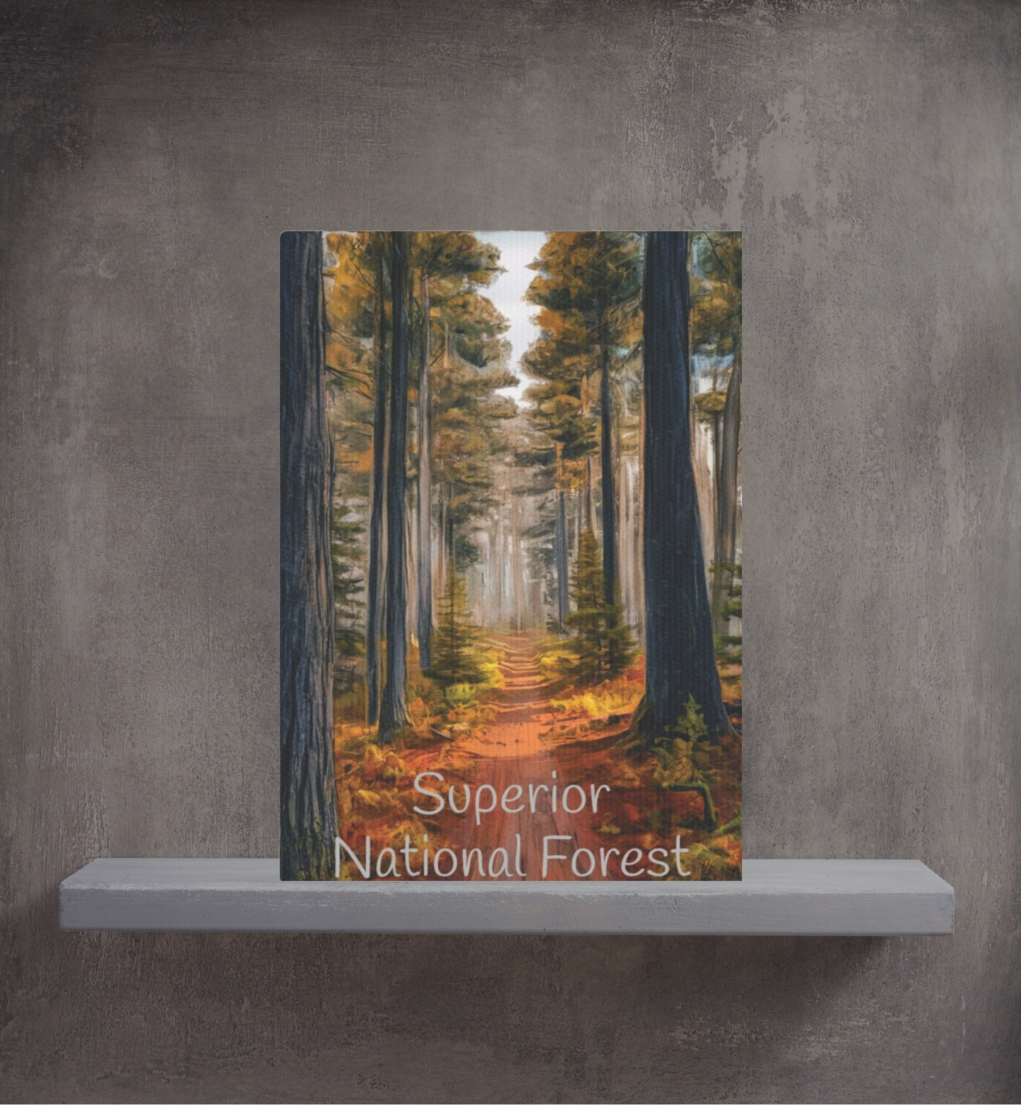 Superior National Forest Photo Tile, North Shore Minnesota Love