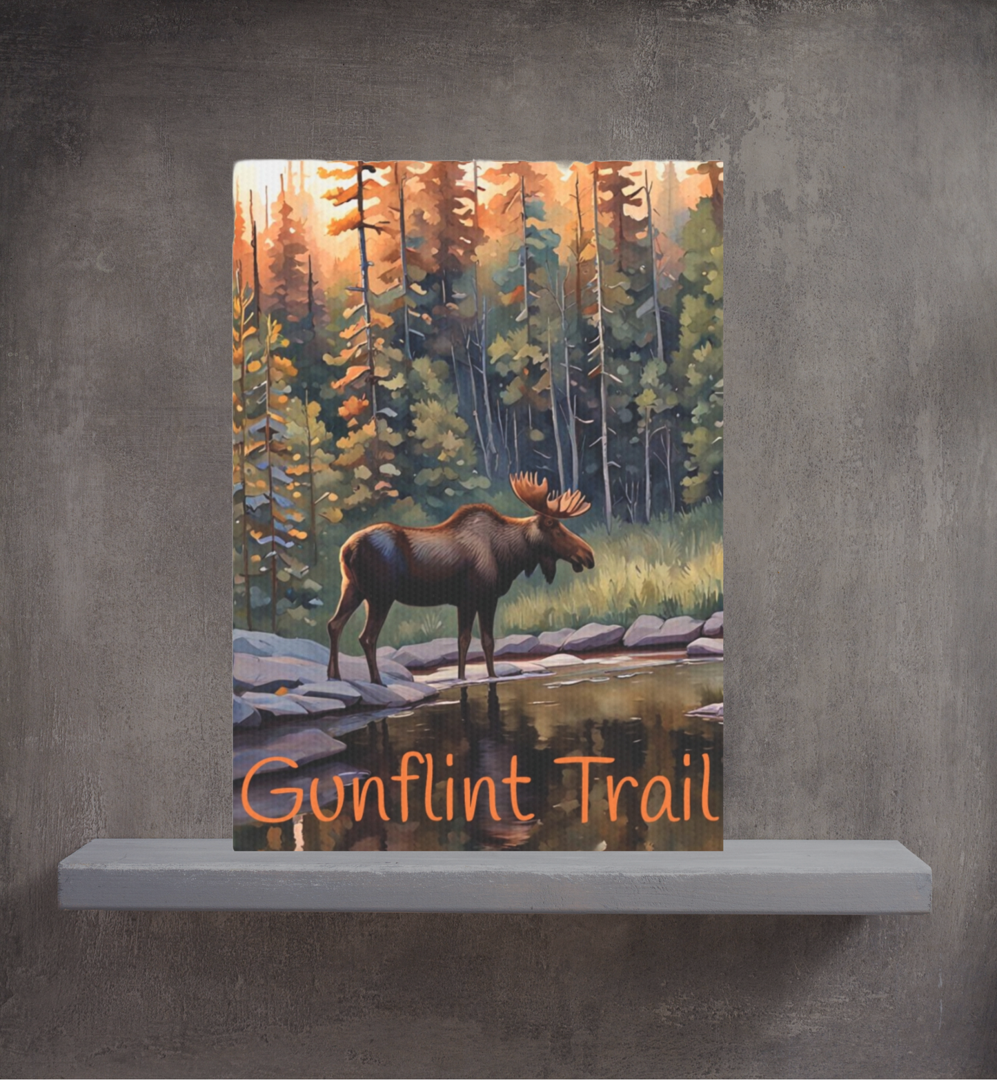Gunflint Trail Minnesota Photo Tile, North Shore Love Wall Art,