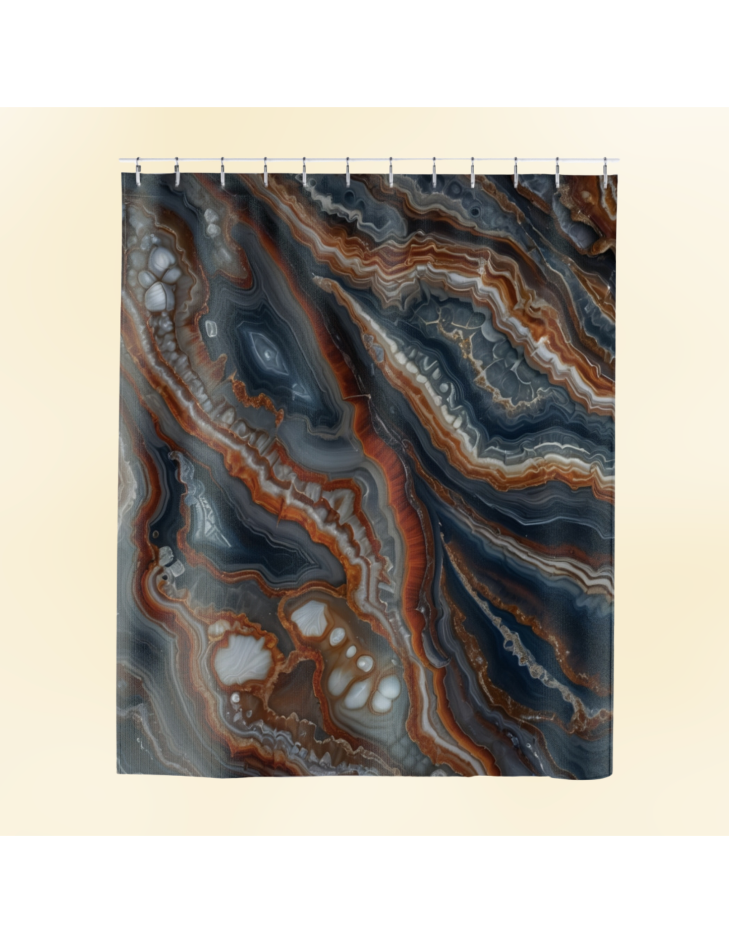 Agate Shower Curtain - Lake Superior Bathroom