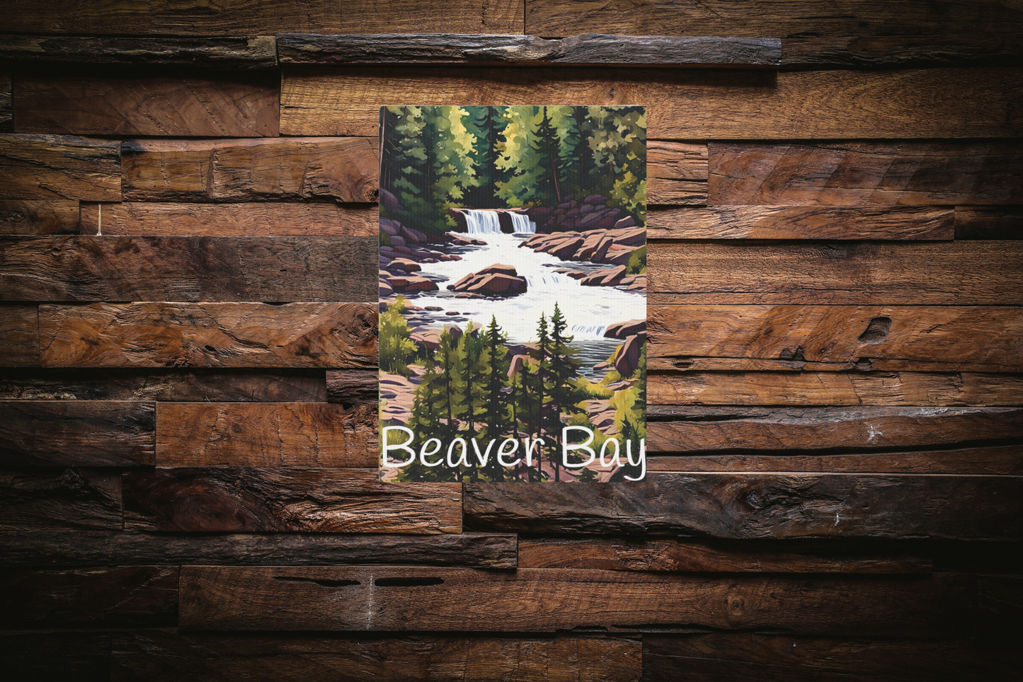 Beaver Bay Photo Tile, Northshore Minnesota Canvas
