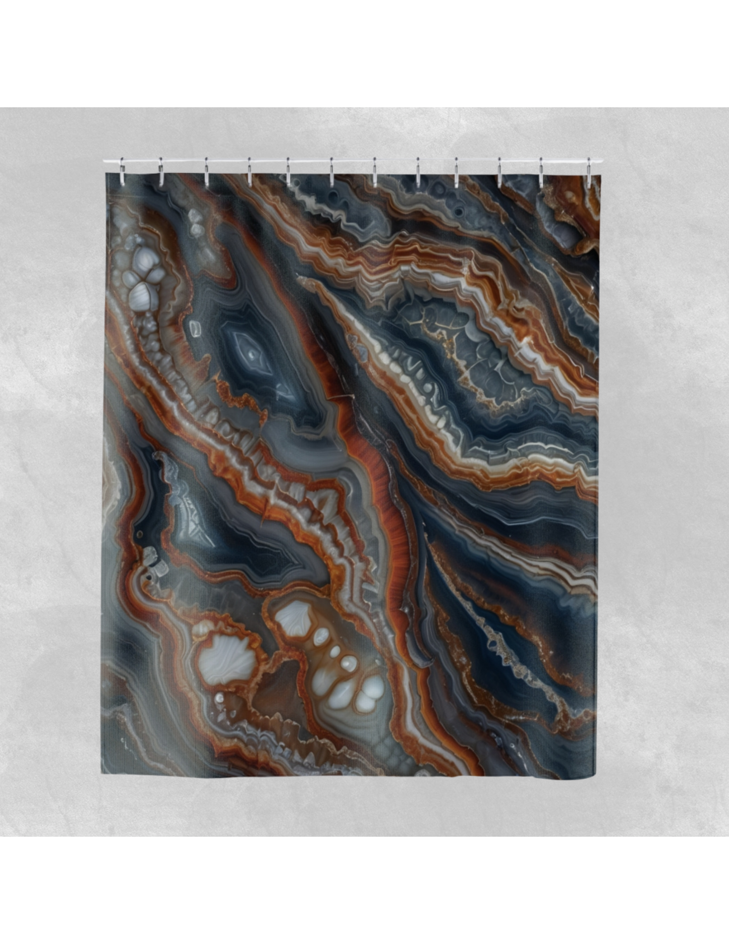 Agate Shower Curtain - Lake Superior Bathroom